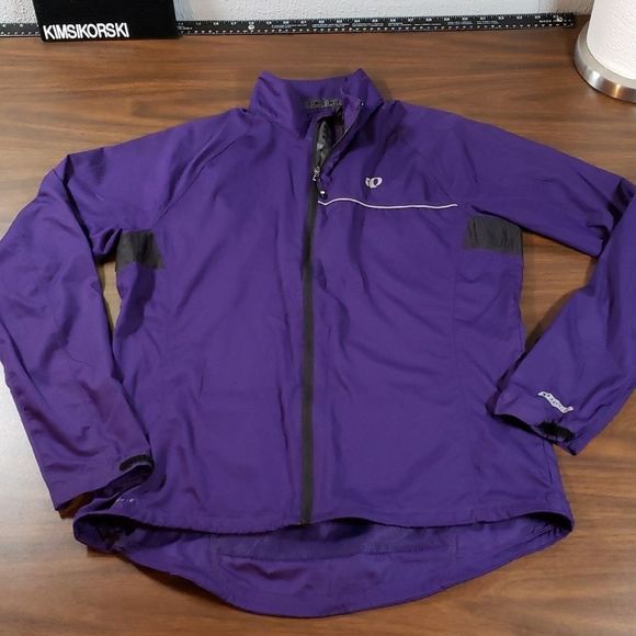 Pearl Izumi ELITE Barrier Jacket Purple Black Large Vented Large Back Pocket‎ - Picture 2 of 16